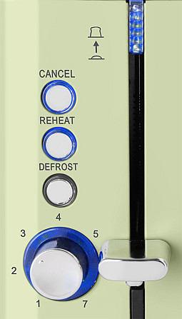 Тостер ECG ST 2766 Vintage Olive 925 Вт оливковый Киев - изображение 5