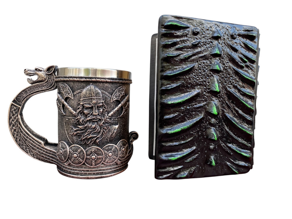 Подарочный набор Кружка 3D Корабль Викингов и Блокнот 3D «Око Лесного Дракона» Киев - изображение 2