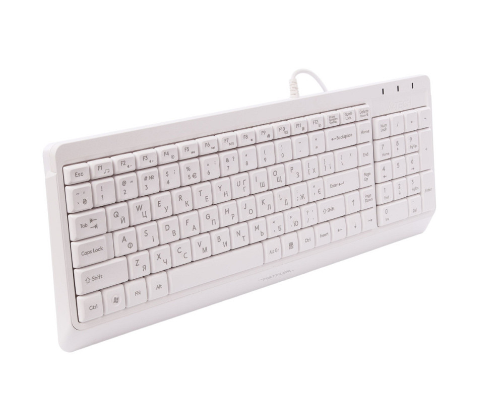 Клавиатура компьютерная проводная A4Tech Fstyler FK15(White) белая Київ - зображення 3