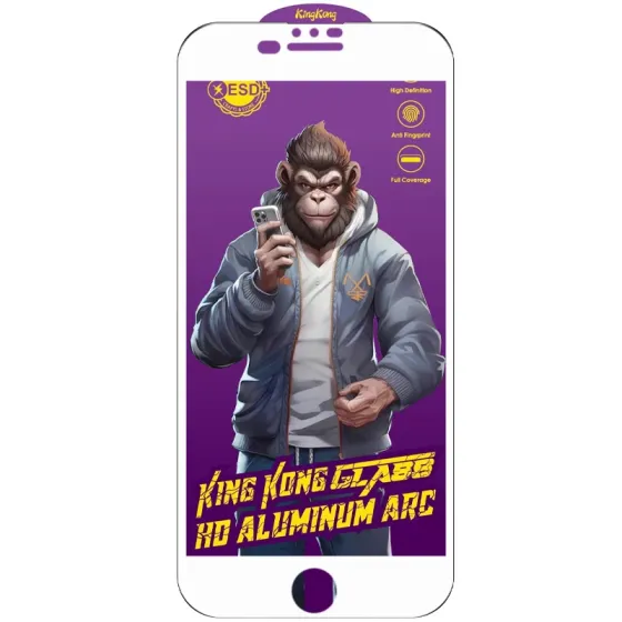 Защитное стекло 5D Anti-static Purple (тех.пак) для Apple iPhone 7 plus / 8 plus (5.5") Херсон