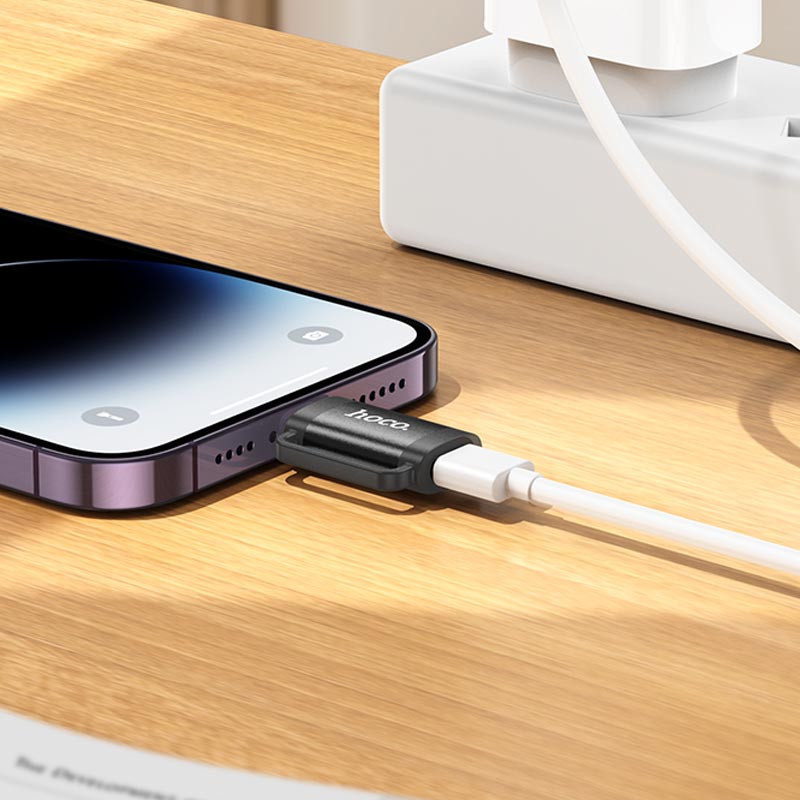 Переходник Hoco UA31B OTG Lightning male to Type-C female Херсон - изображение 4