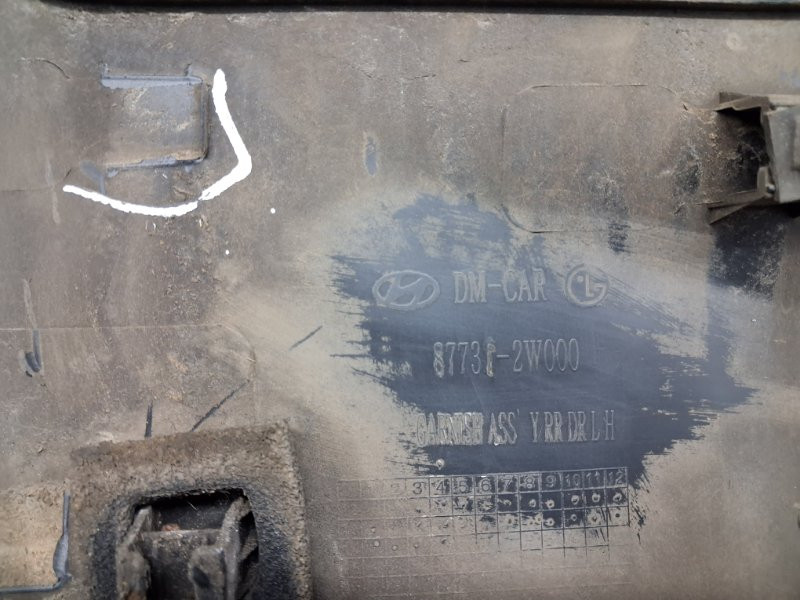 Накладка двери Hyundai Santa fe DM 2.2 DIESEL D4HB 2012 задн. лев. (б/у) Київ - зображення 7