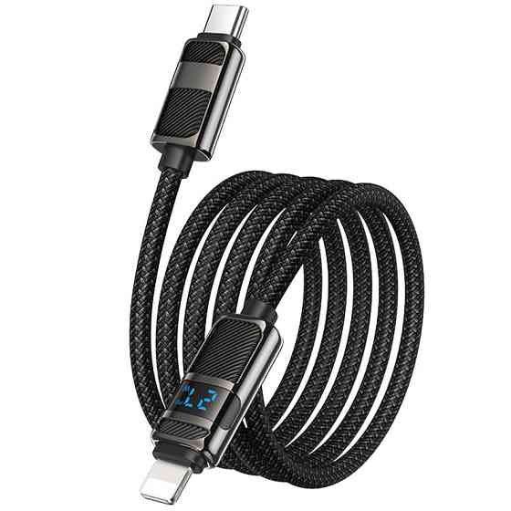 Уценка Дата кабель Hoco U137 Line with display Type-C to Lightning 27W (1.2m) Херсон