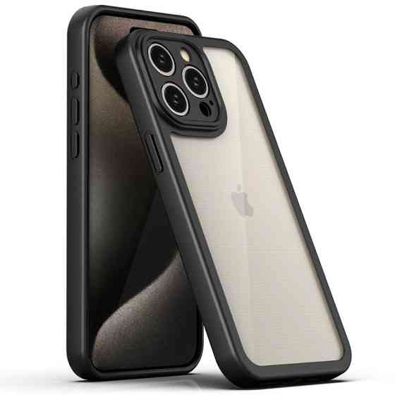 TPU чехол Transparent + Colour 1,5mm для Apple iPhone 12 Pro (6.1") Херсон