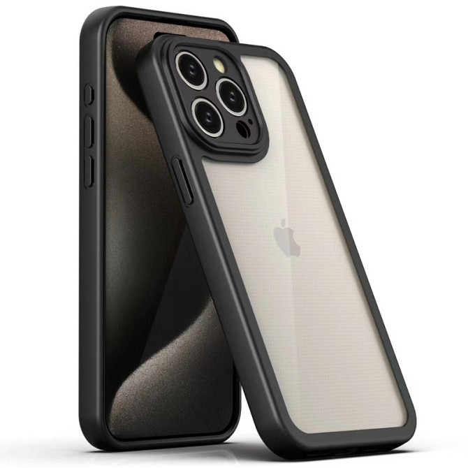 TPU чехол Transparent + Colour 1,5mm для Apple iPhone 12 Pro (6.1") Херсон - изображение 1