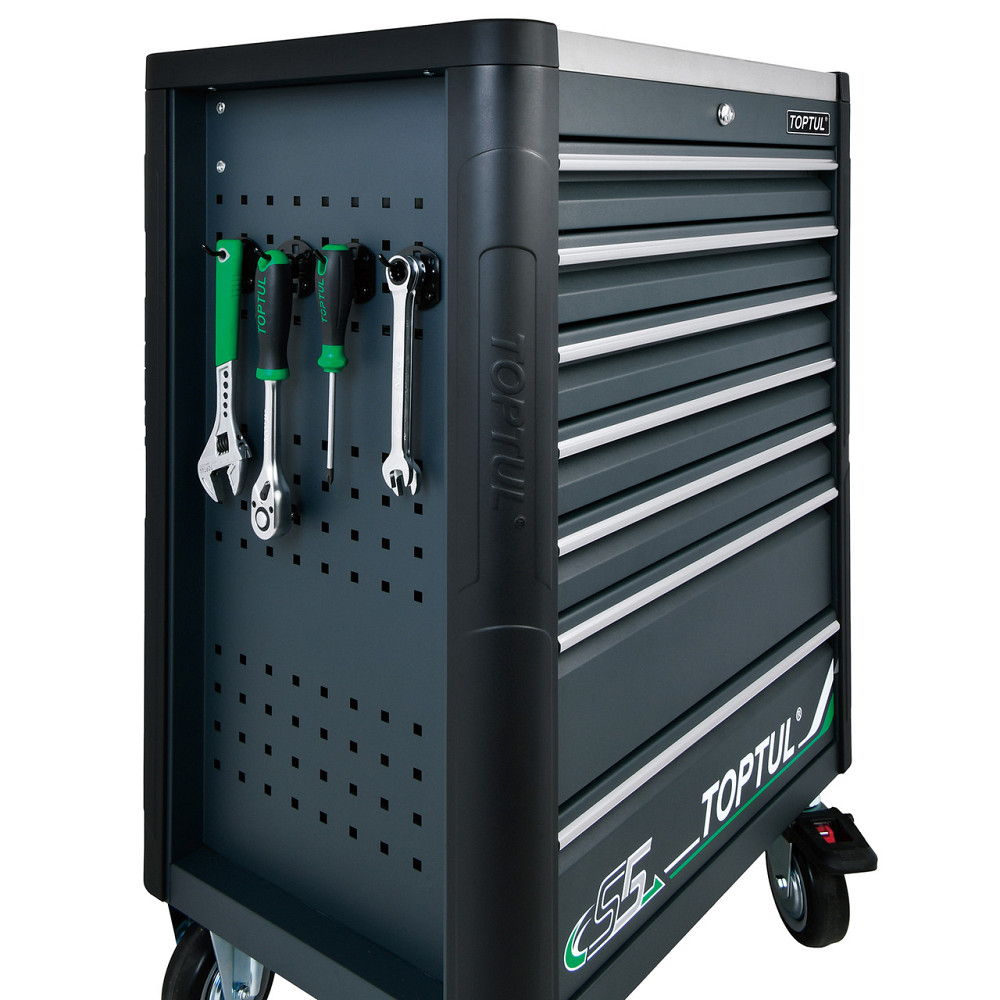 Тележка с инструментом (BUMPER SERIES) 7 секций 340ед. серый TOPTUL GE-34029 Харків - зображення 4