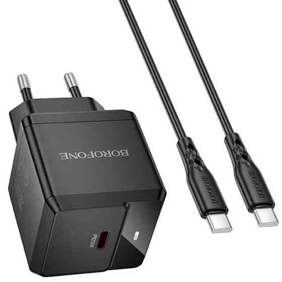 СЗУ Borofone BN18 Intenso PD20W (1USB-C) + кабель Type-C to Type-C Херсон