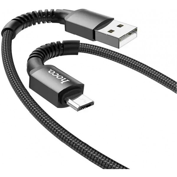 Кабель Hoco X71 Especial USB to Micro 2.4A 1m Black (Код товару:37329) Харьков - изображение 2