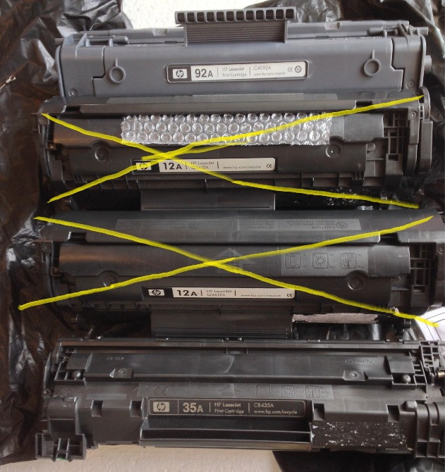 Картридж тонерний для принтера Canon 728/HP LaserJet CB435A/35A Заправлені Київ - зображення 2
