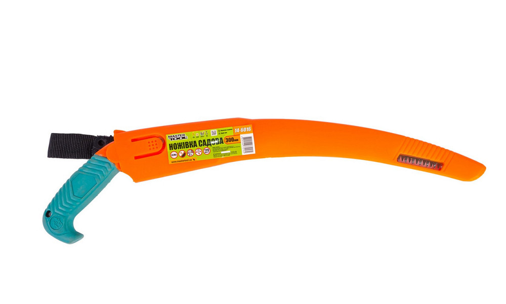 Ножовка садовая MASTERTOOL 300 мм 6TPI закаленный зуб 3-D заточка с чехлом 14-6016 Харьков - изображение 2