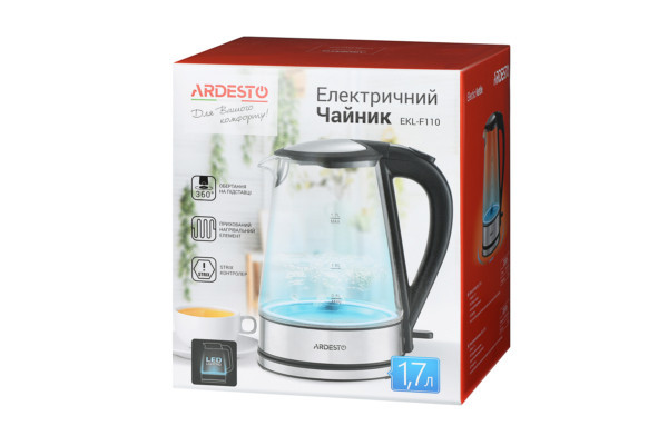 Электрочайник Ardesto EKL-F110 1.7 л Київ - зображення 6