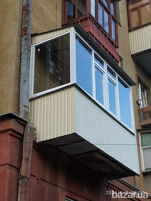 Балкон под ключ с выносом по плите и внутренней обшивкой с утеплением. БЕЗ ПОСРЕДНИКОВ, Харьков Харьков - изображение 10