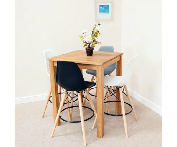 Стілець Тауер Вуд барний високий чорний Дніпро - зображення 5