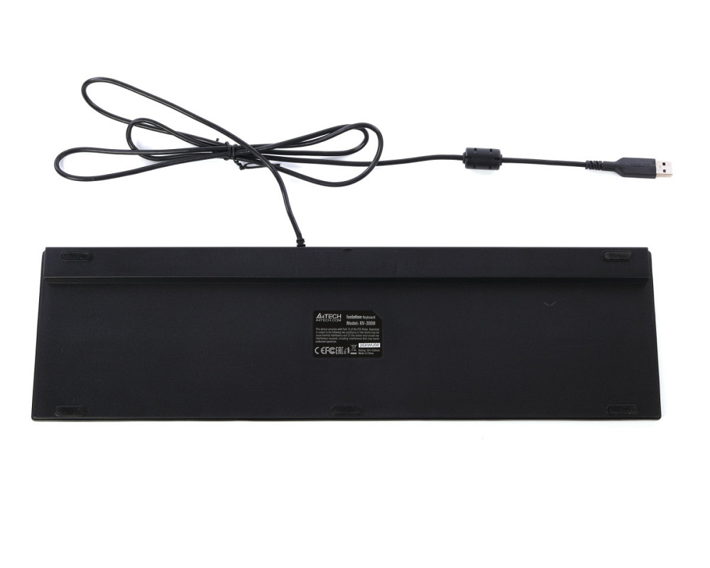 Клавиатура компьютерная проводная A4Tech KV-300HUSB(Grey+Black) серая с черным Київ - зображення 4