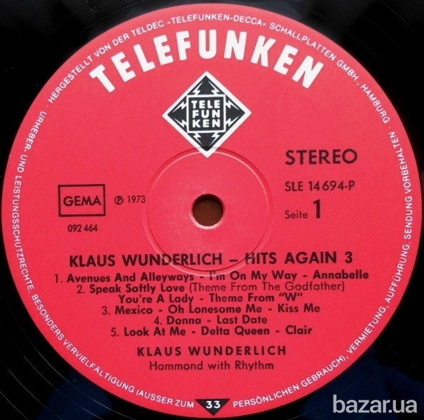 Виниловая пластинка Organ [Hammond] – Klaus Wunderlich Винница - изображение 3