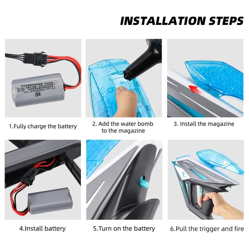 Пистолет на гидрогелевых шариках (орбизах) Gel Energy Space 001 Херсон - зображення 4