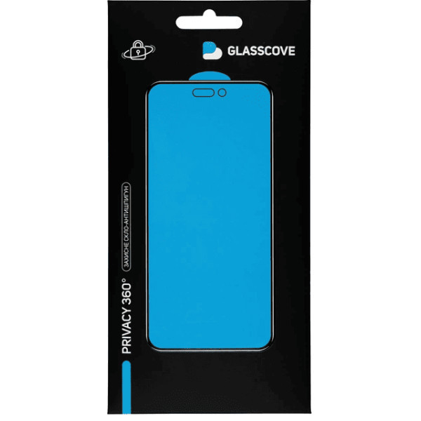 Захисне скло Glasscove Privacy 360 для iPhone 17 Pro Black Харьков - изображение 3