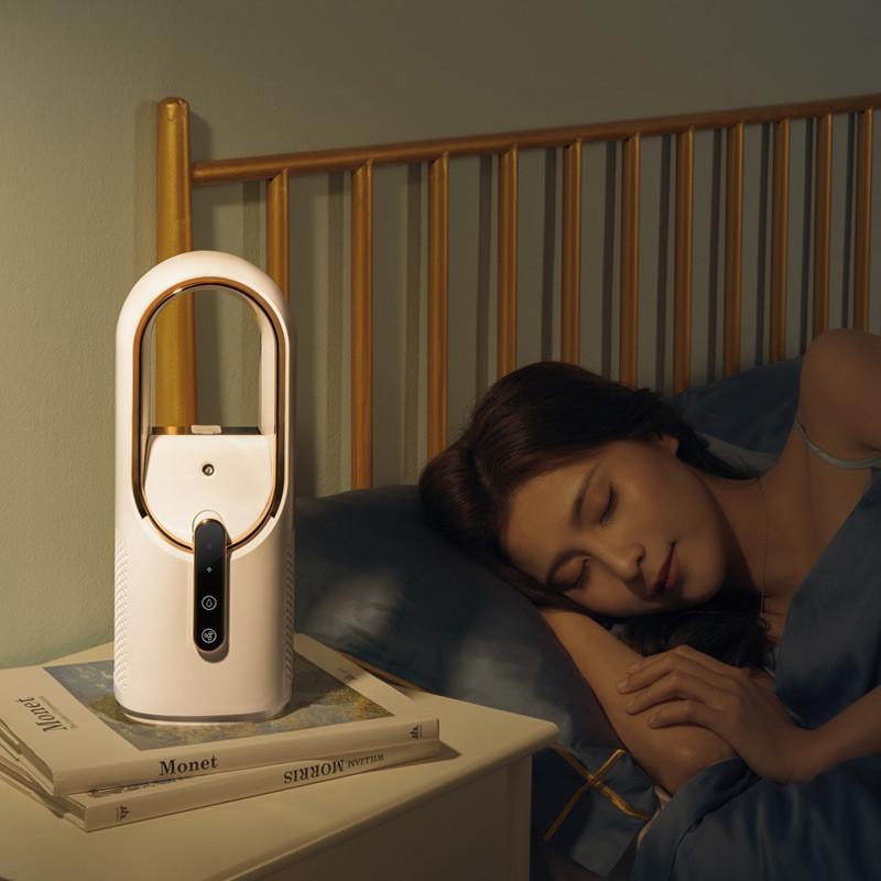 Настольный вентилятор F6 2in1 с увлажнителем воздуха 2200mAh Херсон - изображение 8