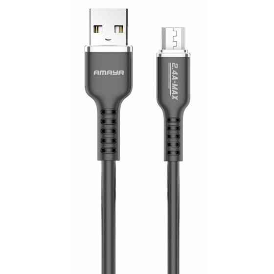 Дата кабель Amaya M30 USB to MicroUSB 2.4A (1m) Херсон
