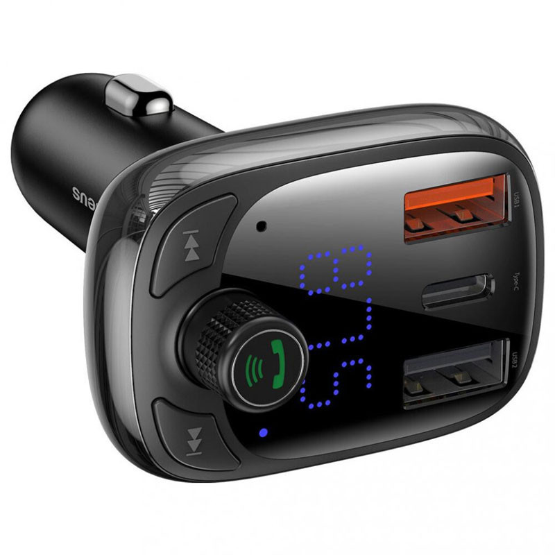 АЗУ FM модулятор Baseus S-13 36W (2USB-A/1C) (CCMT000101) Херсон - зображення 3