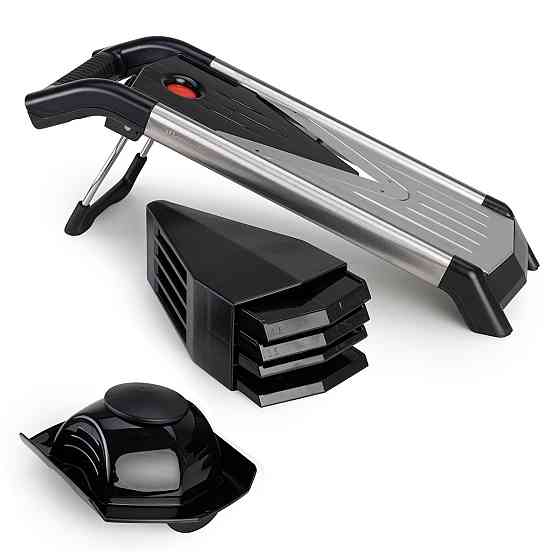 Овощерезка мандолина Kamille 5 в 1, шинковка для капусты и овощей, кухонная терка с насадками Одеса