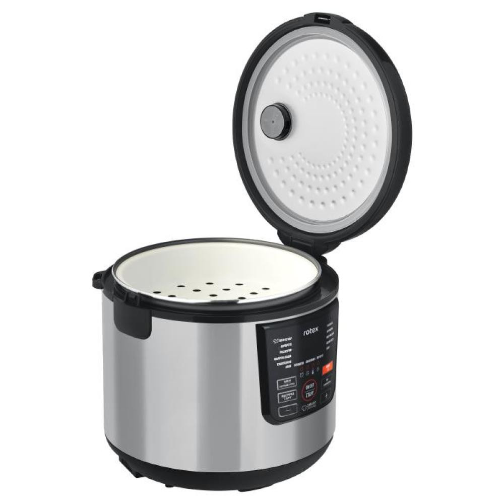 Мультиварка Rotex RMC-501-B 900 Вт серебристая Київ - зображення 6