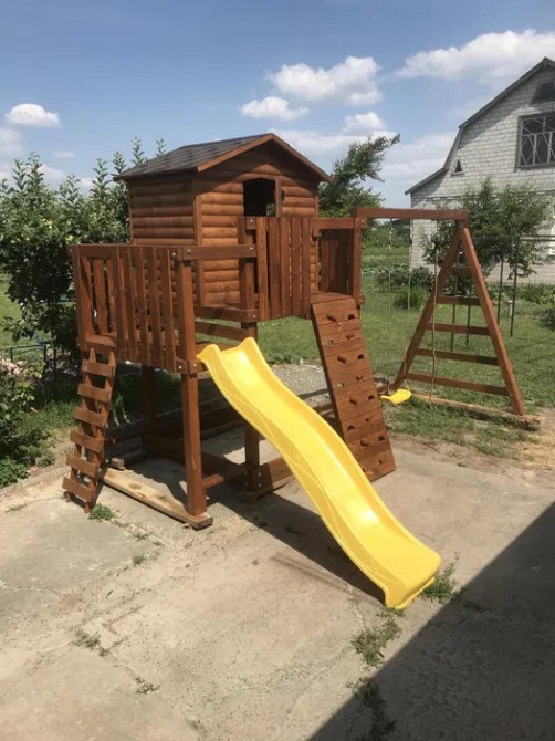 Ігровий комплекс. Дитячий майданчик з дерева. Дитячий ігровий майданчи Київ - зображення 5