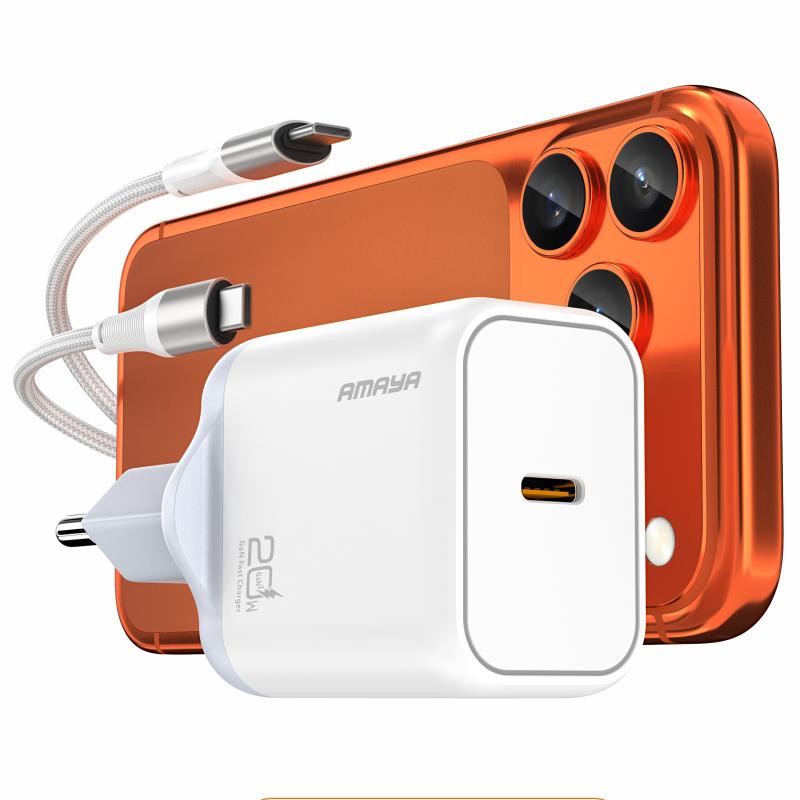 СЗУ Amaya E280S PD20W GaN (1USB-C) + кабель Type-C to Type-C Херсон - зображення 1