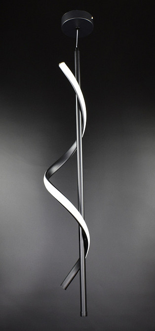 Люстра стельова LED SG7/1-bk Чорний 80-200х13х13 см. Київ - зображення 1