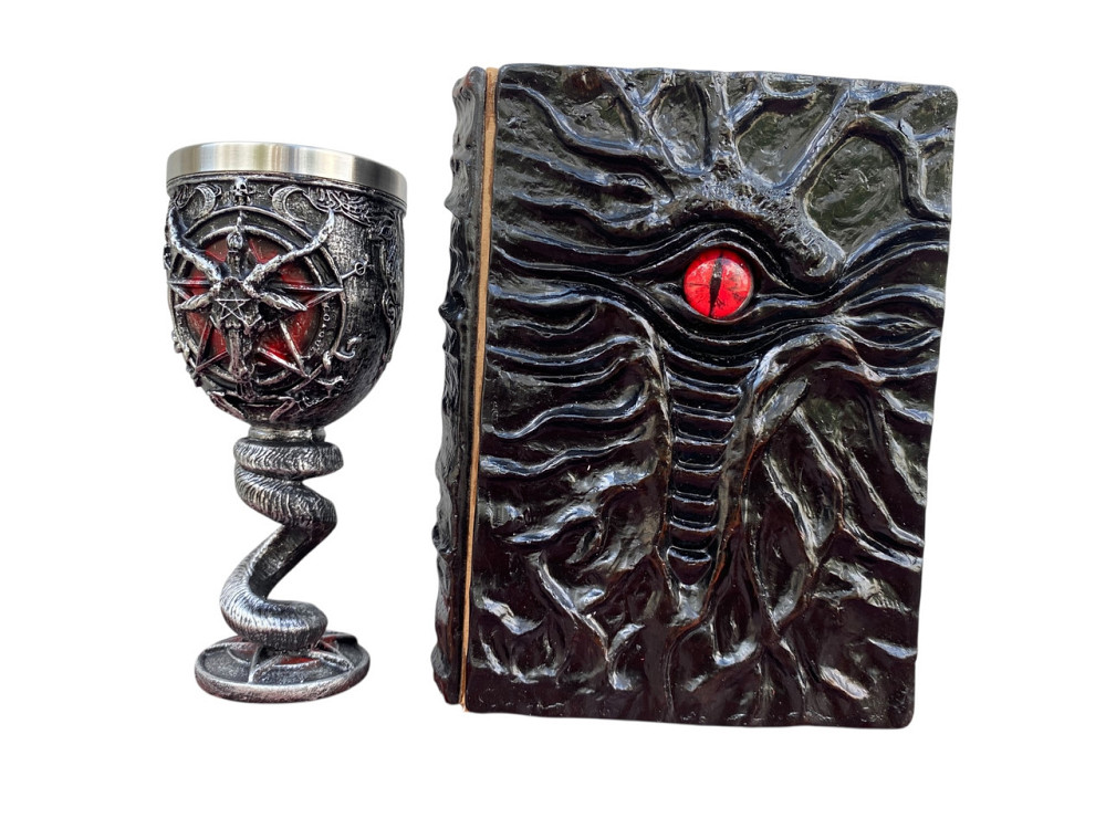 Подарочный набор Бокал 3 Бафомет и Блокнот 3 «Книга, что смотрит в ответ» Київ - зображення 3