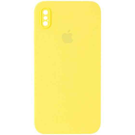 Чехол Silicone Case Square Full Camera Protective (AA) для Apple iPhone X / XS (5.8") Херсон