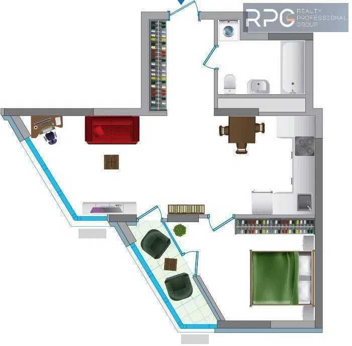 продажа 1-к квартира Киев, Дарницкий, 97000 $ Київ - зображення 6