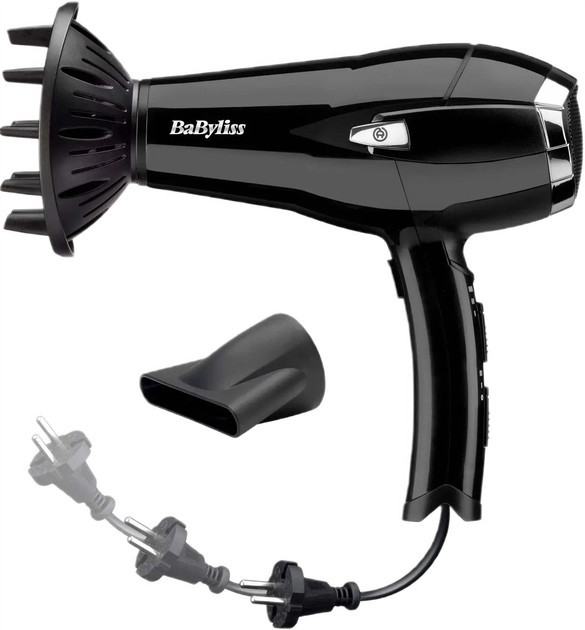 Фен BaByliss D374DE 2000 Вт черный Київ - зображення 1