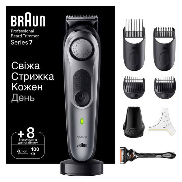 Триммер для бороды Braun BeardTrimmer 7 BT7420 Київ - зображення 1