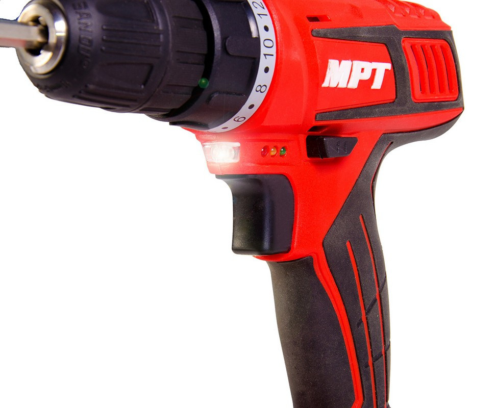 Дрель-шуруповерт MPT аккумуляторная 16V Li-ion 1.5 А·ч 2 скор 0-400/1450 об/мин 10 мм 2 АКБ кейс MCD Харьков - изображение 10