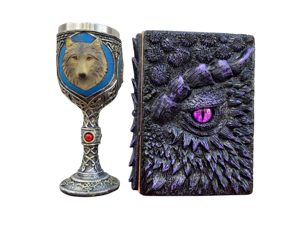 Подарочный набор Бокал 3 Волка и Блокнот 3 «Око Иллюзий» Київ - зображення 3