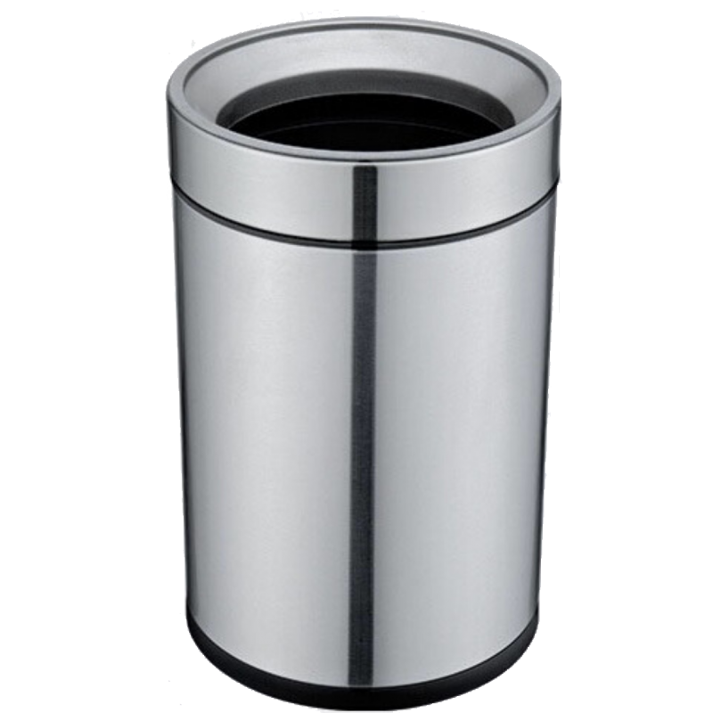 Ведро для мусора JAH 10 л круглое серебряный металлик без крышки с внутренним ведром Киев - изображение 6