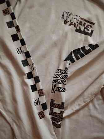 оригинальный белый лонгслив Vans размер L Чорноморськ