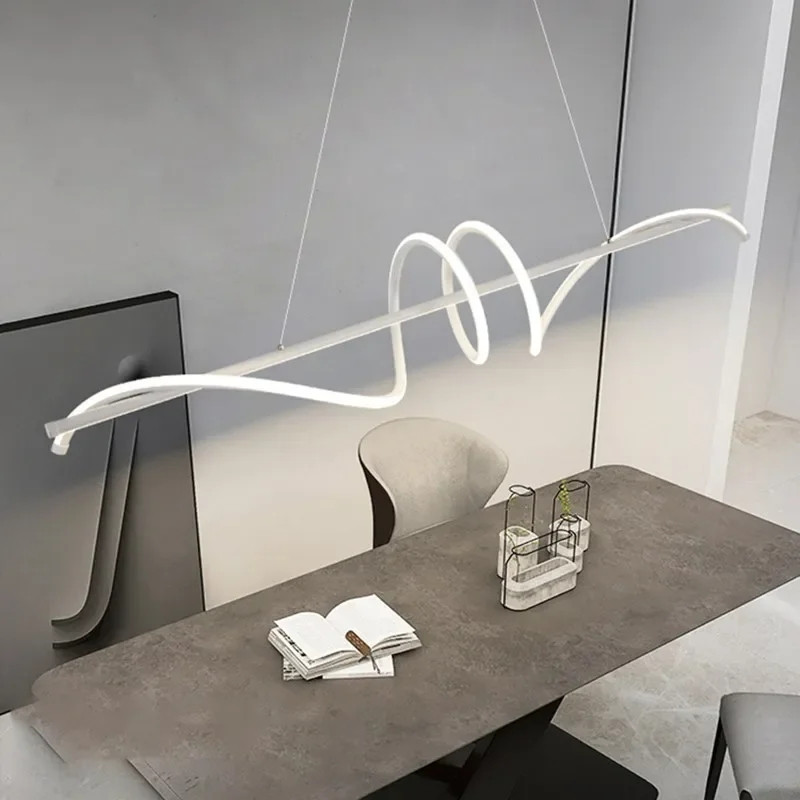 Люстра стельова LED K23-1200-wh-k Білий 30-100х20х120 см. Київ - зображення 1