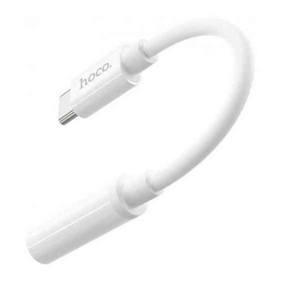 Аудіо-перехідник Hoco LS30 Type-C to 3.5 mm White Харьков
