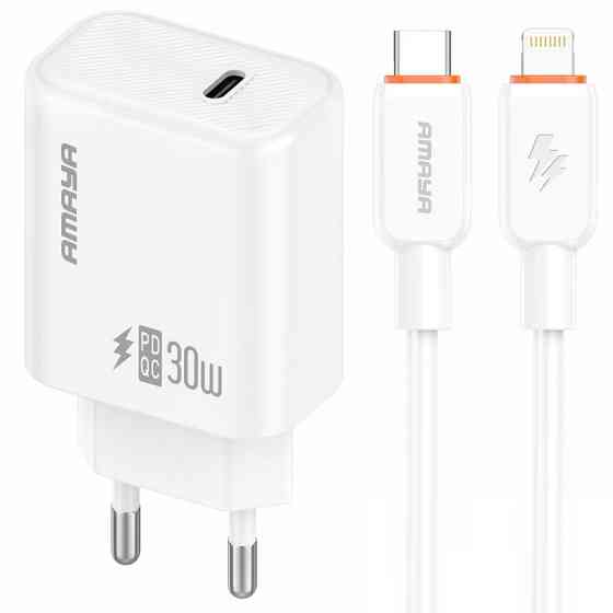 СЗУ Amaya E76D PD30W (1USB-C) + кабель Type-C to Type-C Херсон