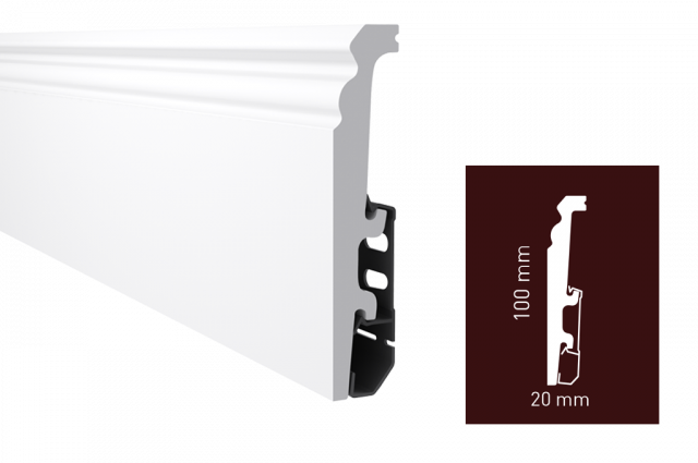 Водостійкий плінтус ARBITON VEGA з монтажною рейкою Киев - изображение 8