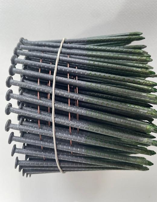 Гвозди барабанные ершёные 3,1×90 мм с покрытием M-Fusion (15°) 2400шт Днепр - изображение 9