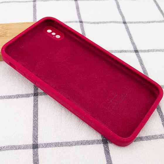 Чехол Silicone Case Square Full Camera Protective (AA) для Apple iPhone X / XS (5.8") Херсон