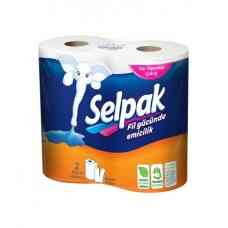 Полотенца Selpak белые,3х слойные(2 рул) Київ
