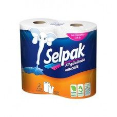 Полотенца Selpak белые,3х слойные(2 рул) Київ - зображення 1