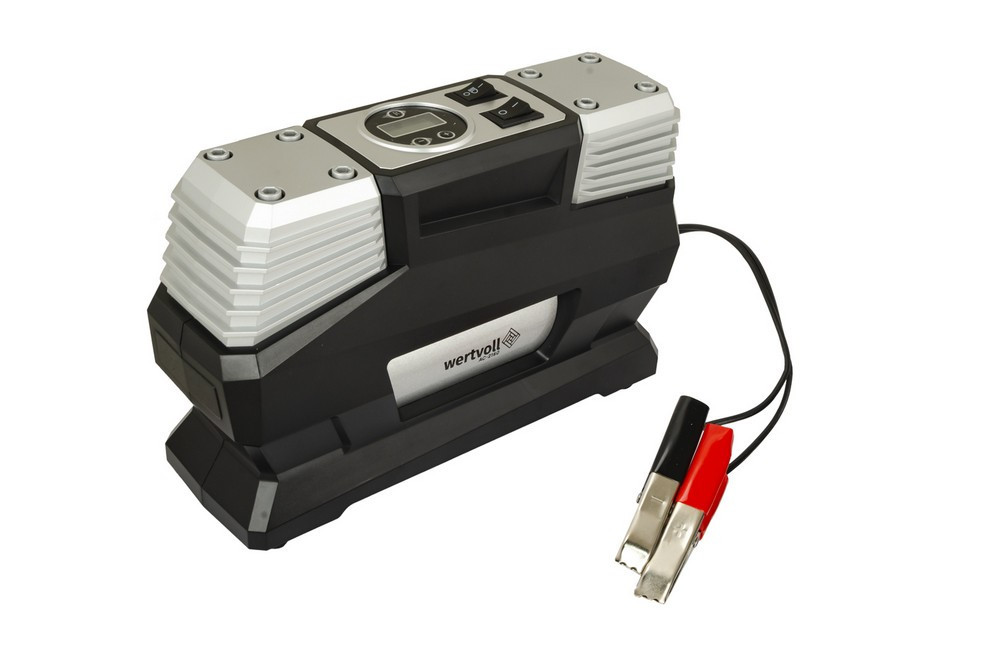 Компрессор автомобильный двухпоршневой WERTVOLL 12 V 150 PSI 15 A 180 Вт 60 л/мин сумка AC-2160 Харків - зображення 1