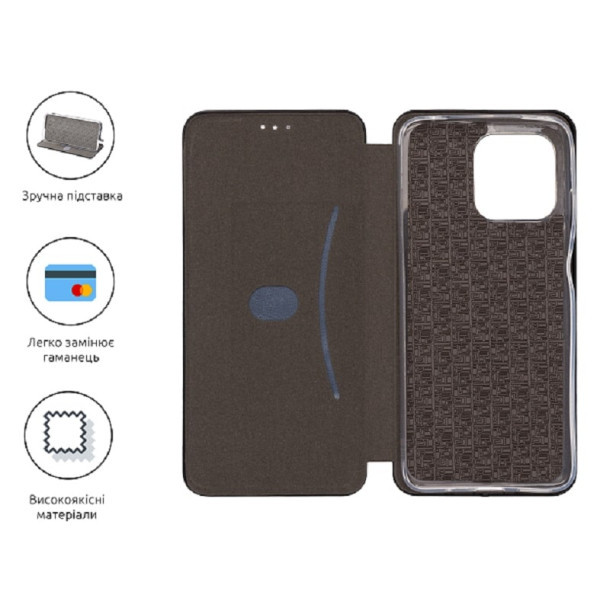 Чехол-книжка ArmorStandart G-Case для Motorola G05/E15 Black (ARM82969) Харків - зображення 3