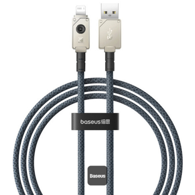 Дата кабель Baseus Unbreakable Series Fast Charging USB to Lightning 2.4A 1m (P10355802111-0) Херсон - изображение 1