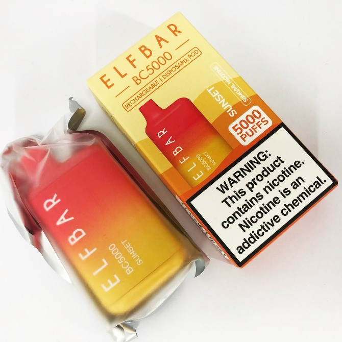 Електронна сигарета ELF BAR 5000 тяг Манго-Персик (Sunset) 5% Одесса - изображение 3
